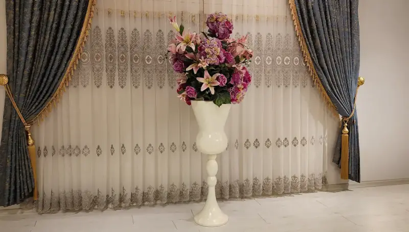 Rosa Beyaz Saksılı Çiçek (Hemen Teslim) - 2