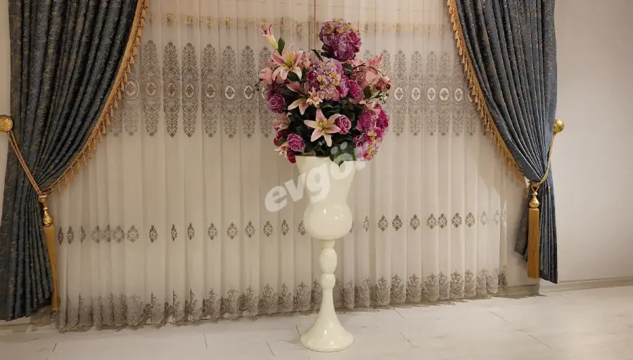 Rosa Beyaz Saksılı Çiçek (Hemen Teslim) - 2