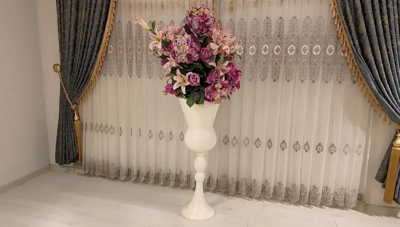 Rosa Beyaz Saksılı Çiçek (Hemen Teslim) - 3