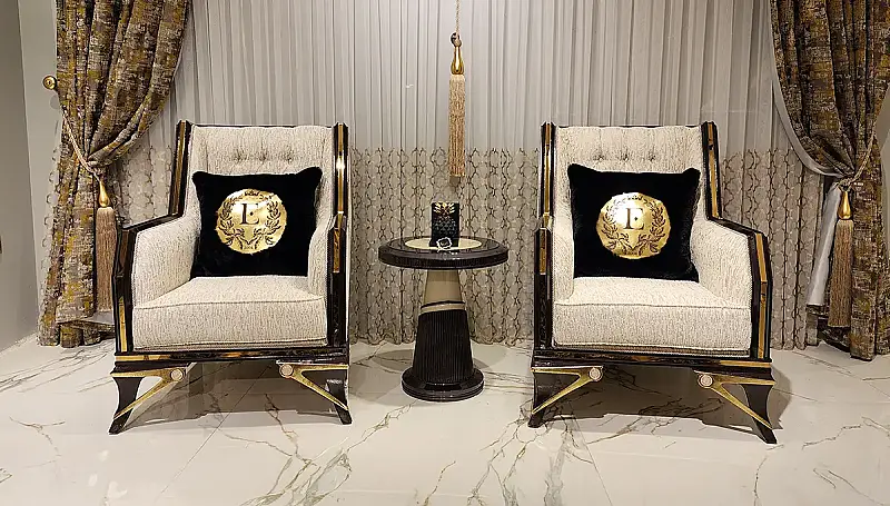 Sirius Siyah Lüks Salon Takımı (Hemen Teslim ) - 3