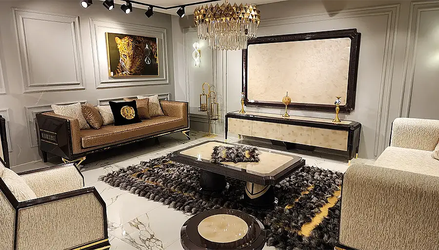 Sirius Siyah Lüks Salon Takımı (Hemen Teslim ) - 1