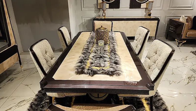 Sirius Siyah Lüks Yemek Odası - 3