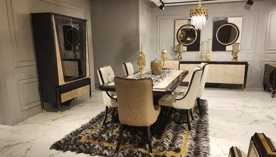Sirius Siyah Lüks Yemek Odası - 1
