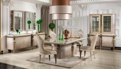 Truva Krem Lüks Yemek Odası - 1