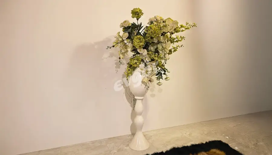 Verde Beyaz Saksılı Çiçek (Hemen Teslim) - 3