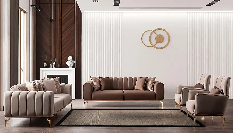 Vesta Modern Yataklı Koltuk Takımı - 1