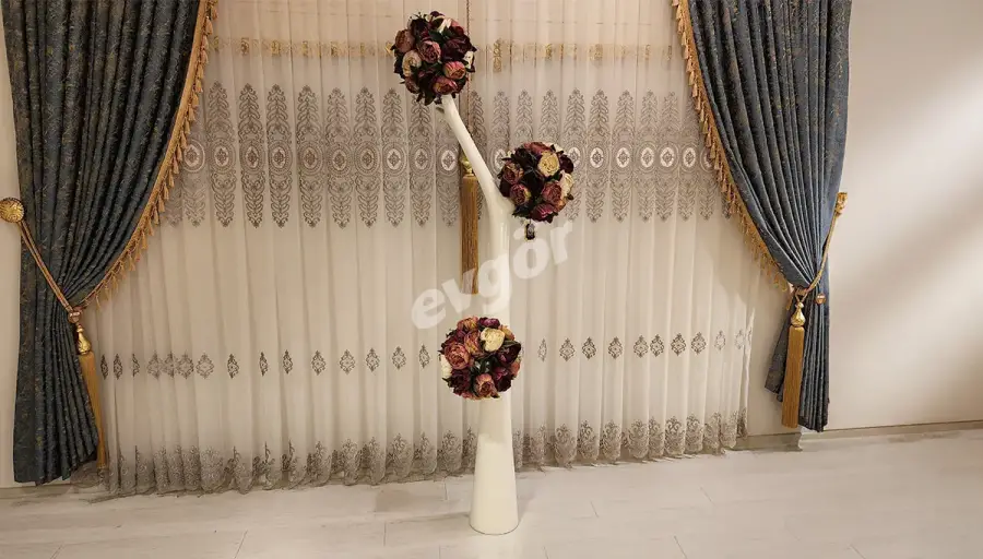 Violet Beyaz Saksılı Çiçek (Hemen Teslim) - 2