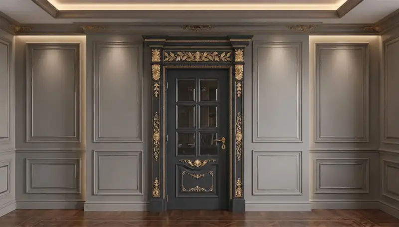 Vuslat Klasik Taçlı Dekoratif Kapı - 2