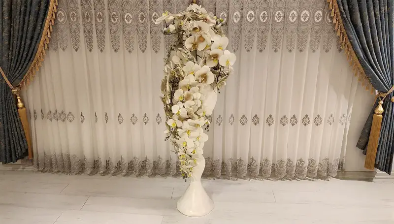 Zuria Beyaz Saksılı Çiçek (Hemen Teslim) - 1