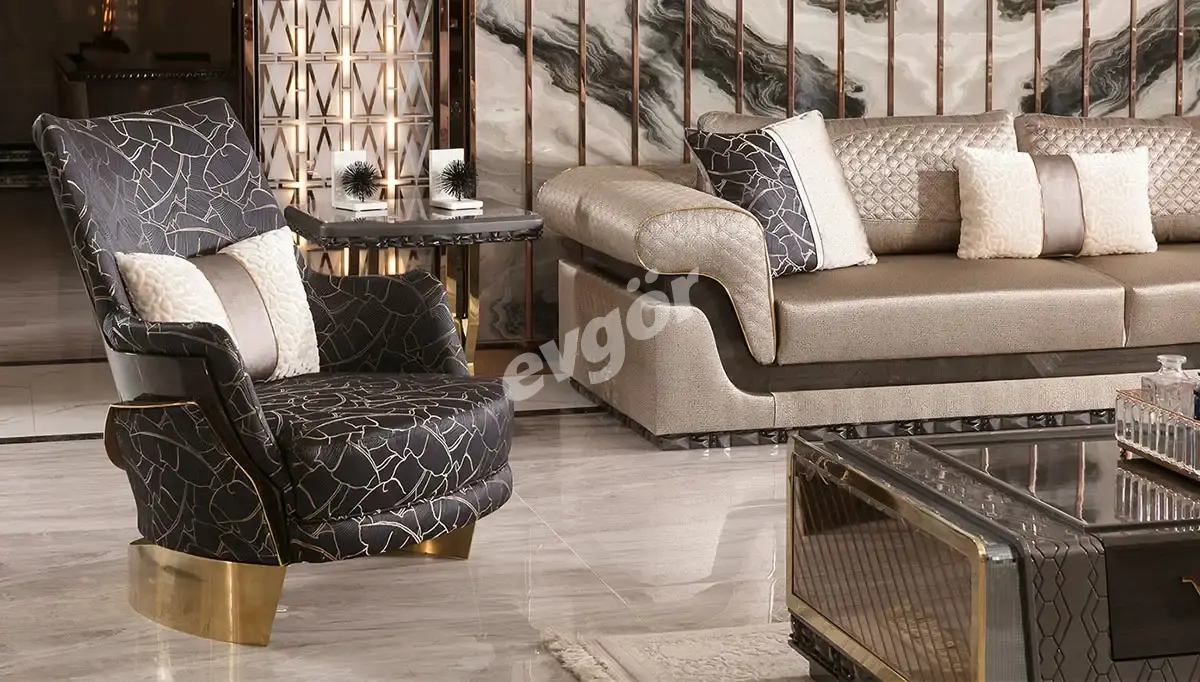 Tudora Art Deco Sofa Set