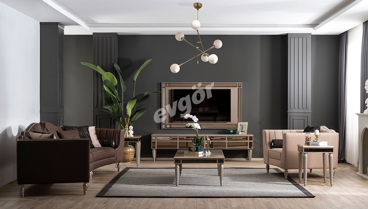 Valensiya Luxury Sofa Set - Thumbnail