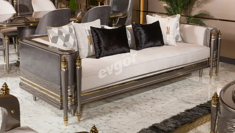 Valeria Bej Üçlü Koltuk - 1