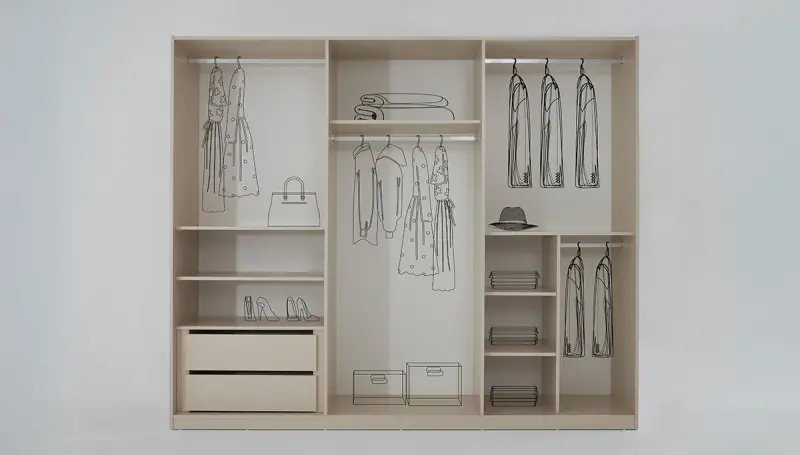 Valerya Modern Altı Kapaklı Dolap - 2