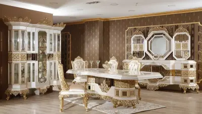 Versace Klasik Yemek Odası