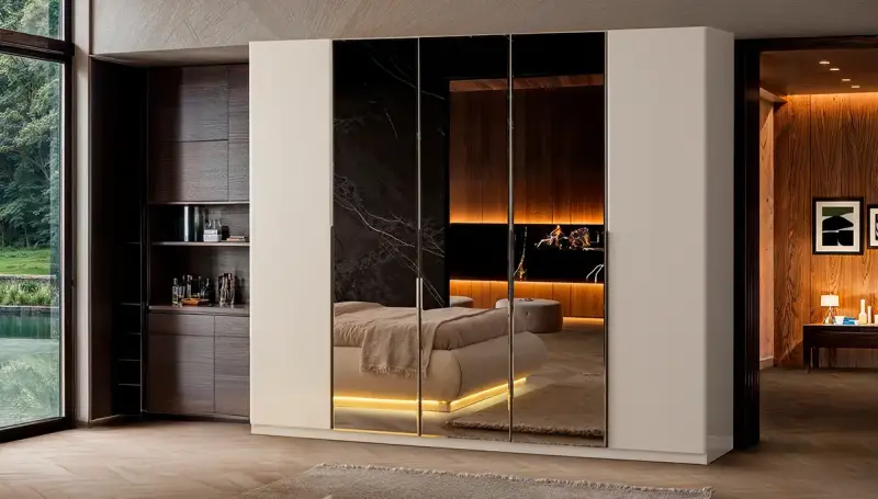 Vienna Modern 3 Kapı Aynalı Dolap