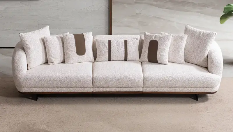Vintera Modern Beyaz Koltuk Takımı - 3