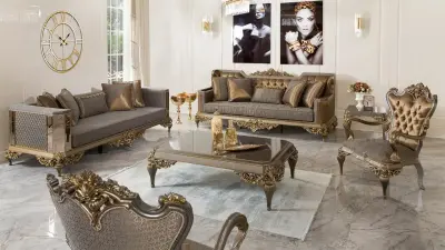 Vistera Art Deco Sofa Set - Thumbnail