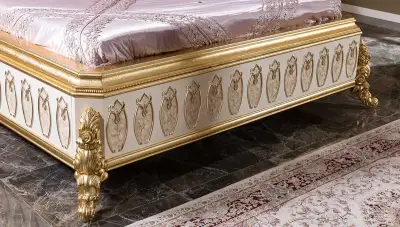 Yakut Bordo Klasik Karyola - 3