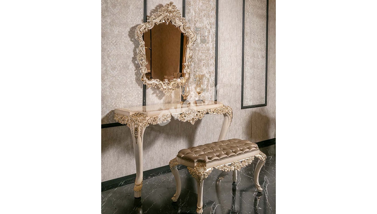 Zarafet Beyaz Klasik Yatak Odası - 5