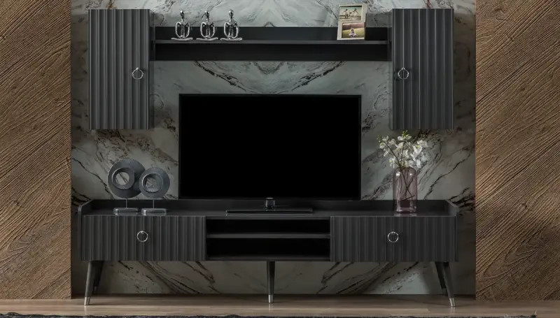 Zenose Antrasit Modern TV Ünitesi