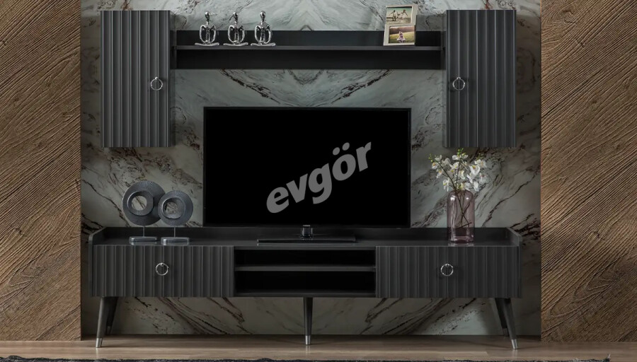 Zenose Antrasit Modern TV Ünitesi