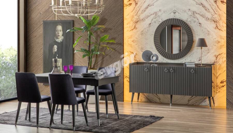 Zenose Antrasit Modern Yemek Odası - 1