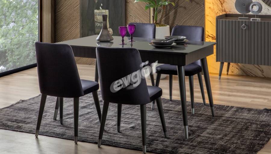 Zenose Antrasit Modern Yemek Odası - 2